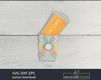 Easter Bunny Gift Card Holder SVG: DIY Paper Envelope (Digital Download)