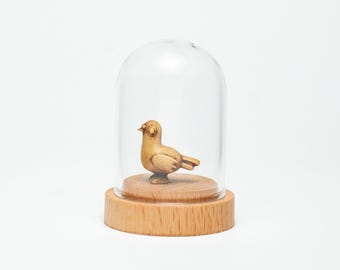 Off-white Bird Wooden Miniature