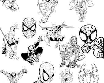 SpidermanSVG PNG JPG PDF, spiderman PnG, marvel PnG, marvel svg, spider man svg, spidey PnG, spidey svg, superhero bundle