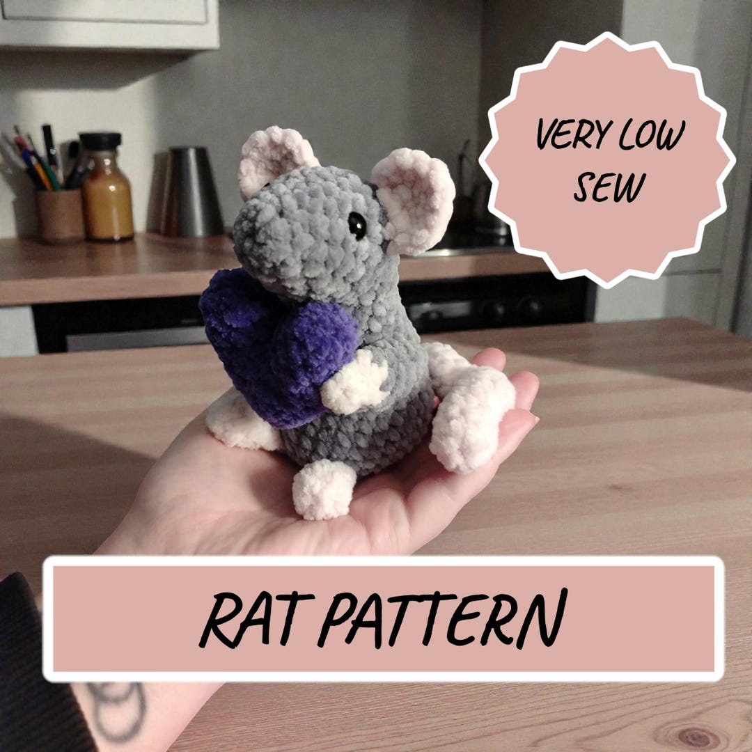 Rat Filet Pattern Bubble the Rat - Pattern - Etsy