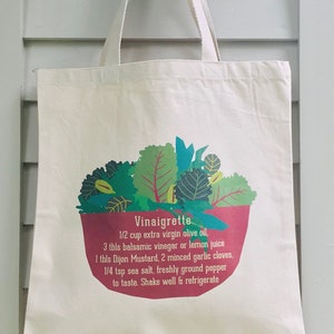 Canvas tote bag best vinaigrette salad dressing recipe