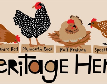 Heritage Hens Bumper Sticker