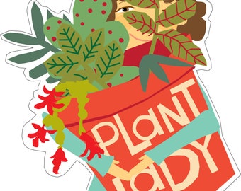 Sweet Plant Lady Bumper sticker