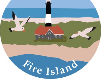 Fire Island Bumper Sticker