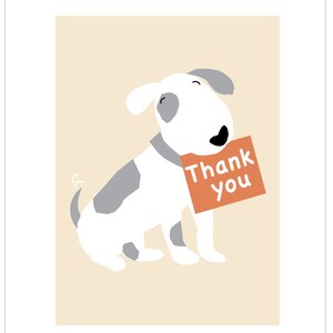 Thank you cards cute pup hand made and printed with envelopes