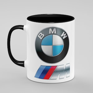 BMW M POWER 名前入りパーソナライズマグ - 車ファンのお父さん、息子、おじいちゃん、ドライバーへのギフト - かわいいノベルティ 11 オンス & 15 オンス コーヒー ティー カップ マグ - 複数の色