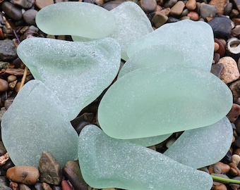 Genuine Sea Glass Seafoam RARE – St. Croix Caribbean Beach Glass – Jewelry & Craft Supplies – 6 oz Bulk