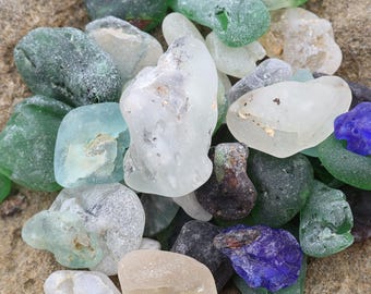Genuine Bonfire Sea Glass Mix RARE – St. Croix Caribbean Beach Glass – Jewelry & Craft Supplies – 6 oz Bulk