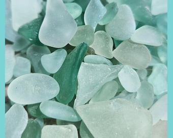 Genuine Sea Glass Aqua – St. Croix Caribbean Beach Glass – Jewelry & Craft Supplies – 3 oz