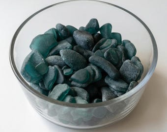 Genuine Sea Glass Teal – St. Croix Caribbean Beach Glass – Jewelry & Craft Supplies – 6 oz Bulk
