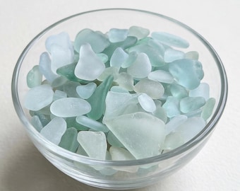 Genuine Sea Glass Aqua – St. Croix Caribbean Beach Glass – Jewelry & Craft Supplies – 3 oz