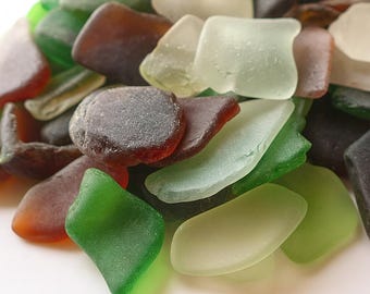 Genuine Sea Glass Mix – Custom and Assorted – St. Croix Caribbean Beach Glass – Jewelry & Craft Supplies – 6 oz Bulk