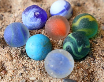Sea Glass Marbles – Authentic Sea Glass Genuine Caribbean Finds, Rare Beach Glass for collectors