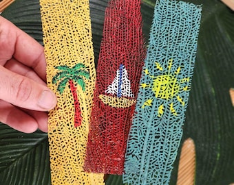 Beach Bookmark – Pressed Sea Fan Bookmark – Coastal Gift – Ocean Lover Gift – Handmade Bookmark – Bulk Sets Available