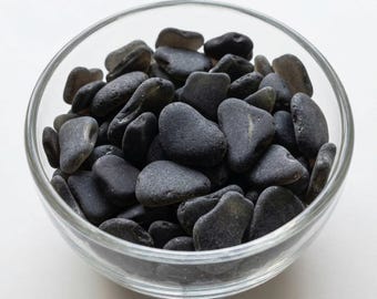 Rare Black Sea Glass (Pirate Glass) – St. Croix Caribbean Beach Glass – 6 oz Bulk
