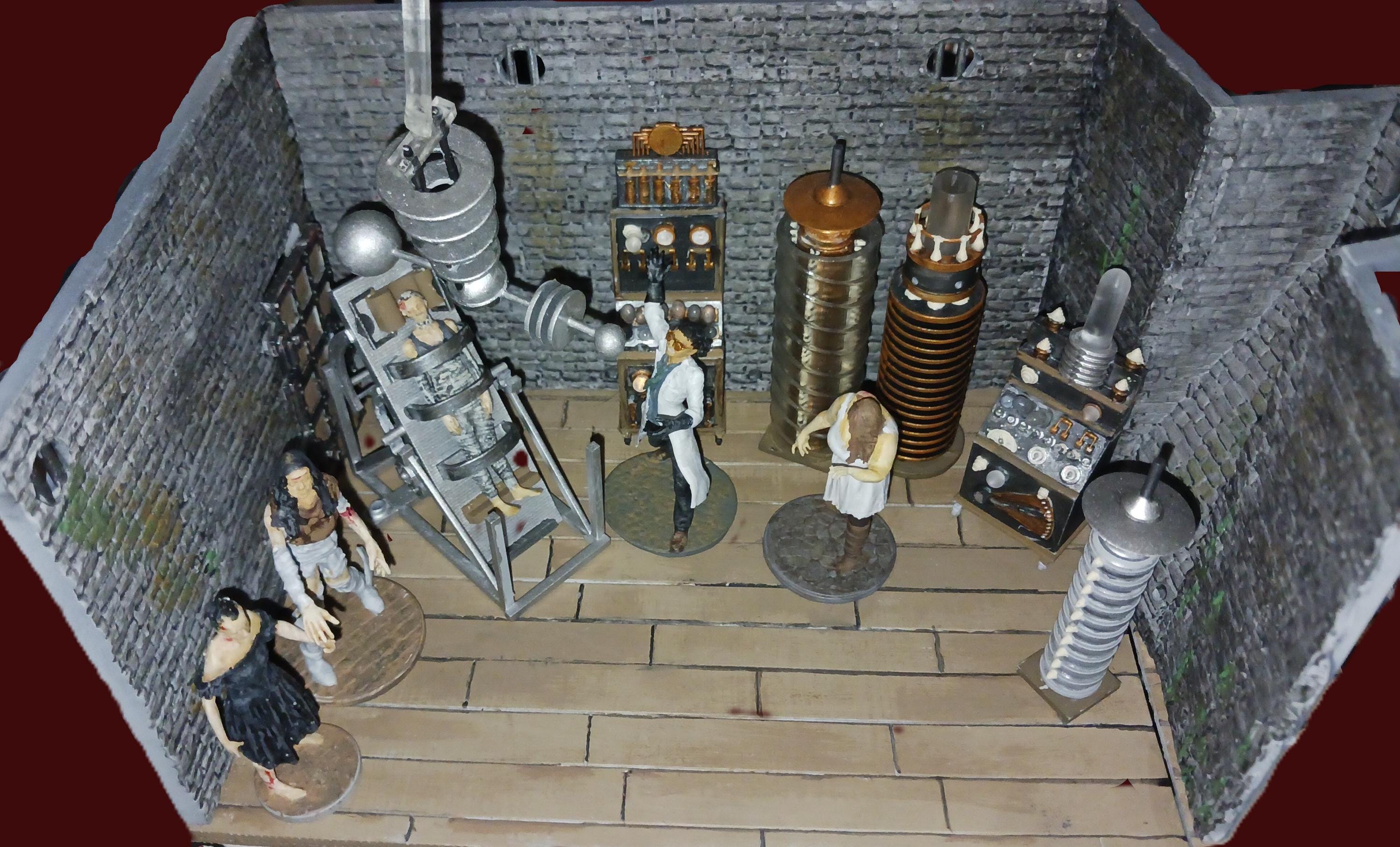 Frankenstein's Lab Scene Kit: Scale Model, Gray & Clear - Etsy