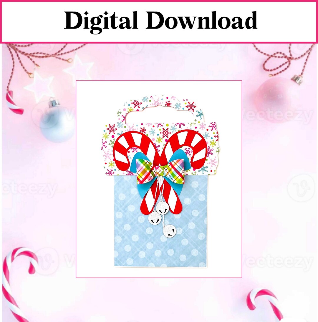 Stuffer Svg Candy Cane Bag Topper, SVG, Stocking Stuffer, Party Favor, Gift Topper ...