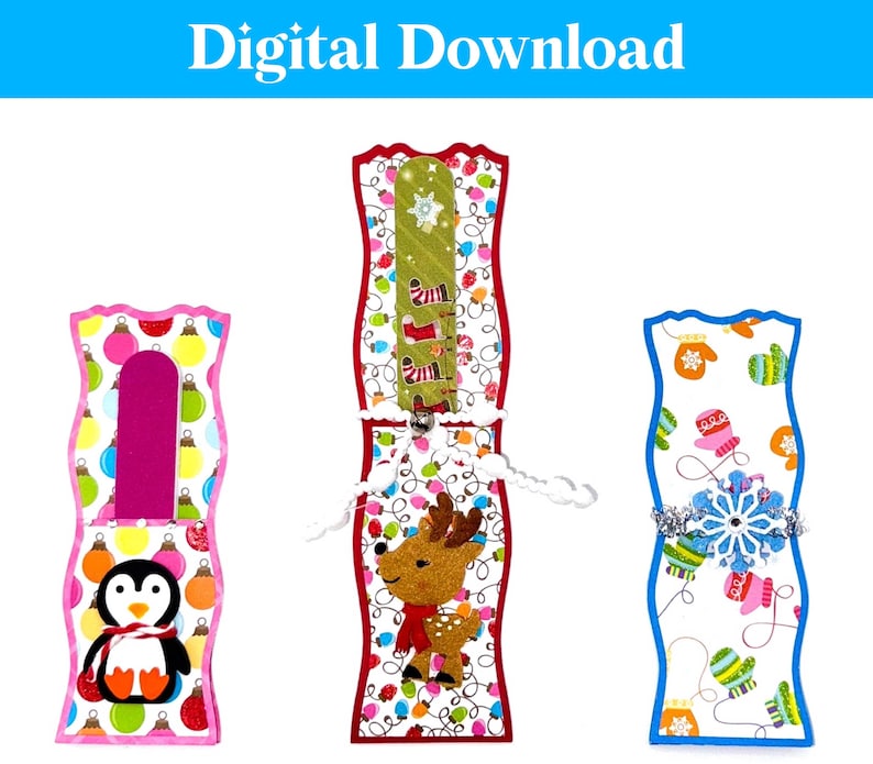 Stuffer Svg DIY Nail File Holder, Bundle, 2 Sizes, SVG, Party Favor, Stocking ...
