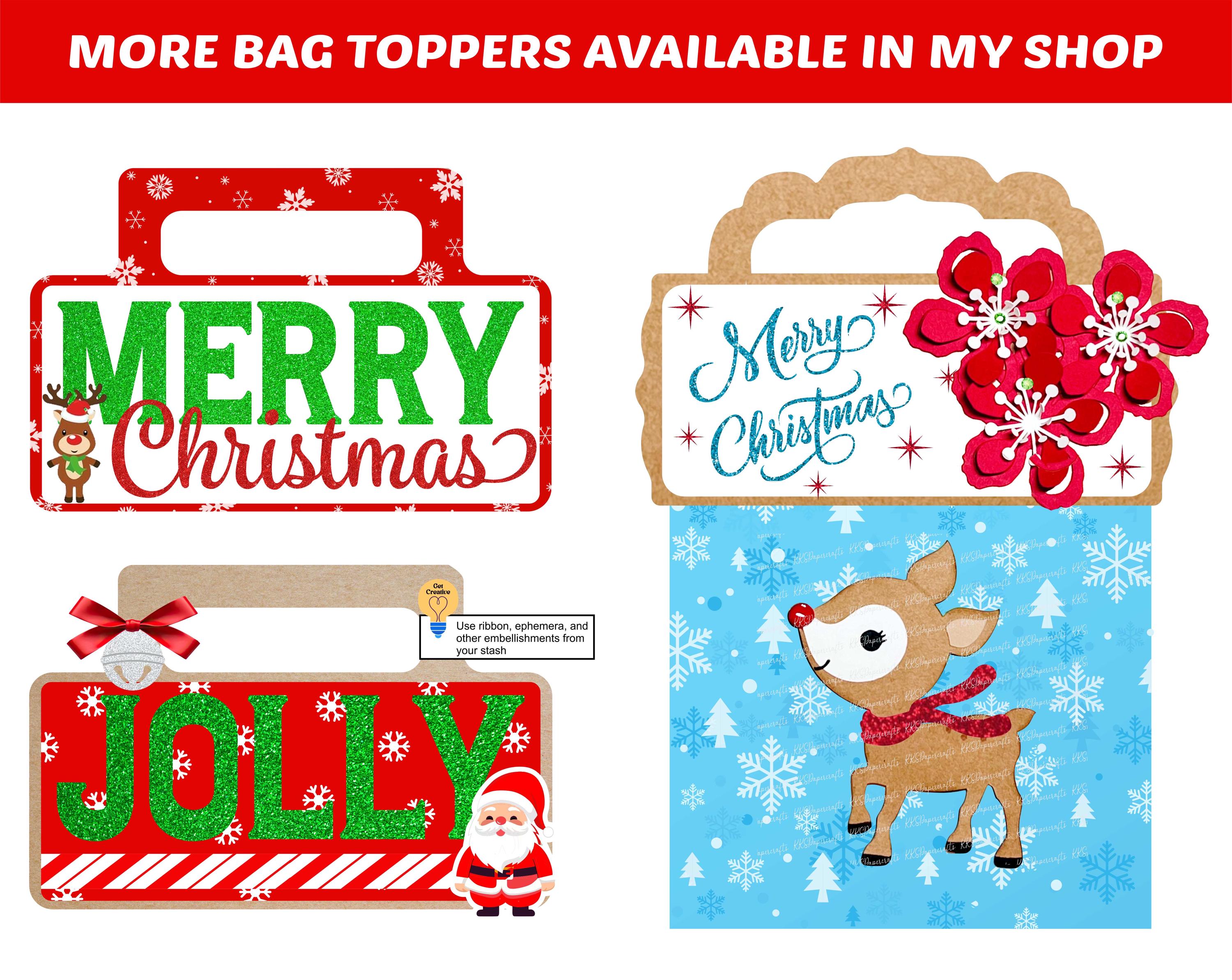Stuffer Svg Candy Cane Bag Topper, SVG, Stocking Stuffer, Party Favor, Gift Topper ...