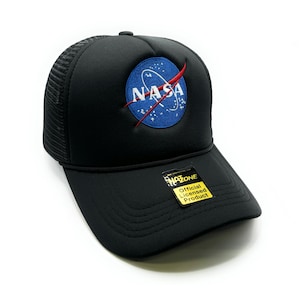NASA Mesh Trucker Snapback (Black)