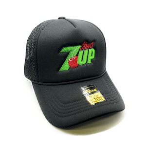 Cherry 7up Mesh Trucker Snapback (Black)