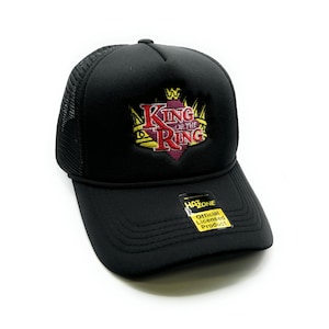 King of the Ring Wrestling Mesh Trucker Snapback (Black)
