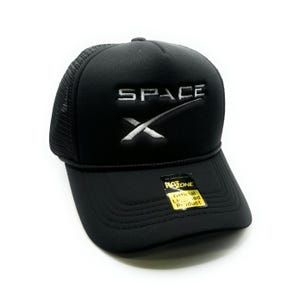 Space X Mesh Trucker Snapback (Black)