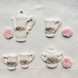 Tea Party, Teapot, Tea set Fondant Cupcake Topper