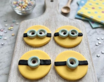Minions, inspiriert von mir, einfach unverbesserlich Fondant Cupcake Topper