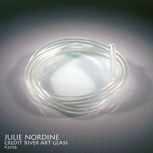 Bead Alignment Tubing . 1-5 Foot . Clear Vinyl Tubing . For 3/32 Lampwork Bead Holes . Julie Nordine . Credit River Art Glass image 1