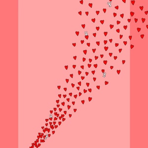 Bunny Heart Trumpet 12x18 Art Print