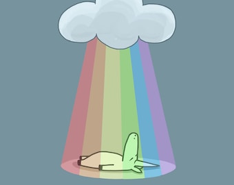 Rainbow Immersion Therapy For Unicorns Get Well Greeting Card