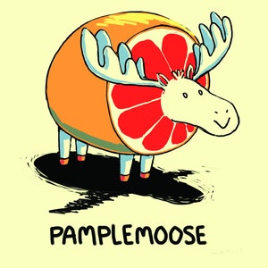 Pamplemoose - Joli jeu de mots français Carte de vœux