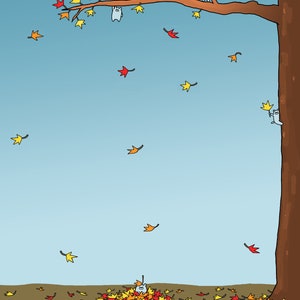 Baby Bären Herbst Grußkarte