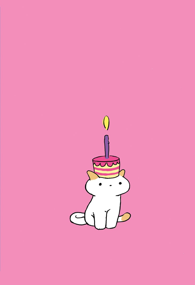 Little Cat Birthday Card image 2