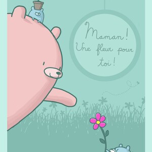 Wenskaart Une Fleur Pour Maman Love Your Mom