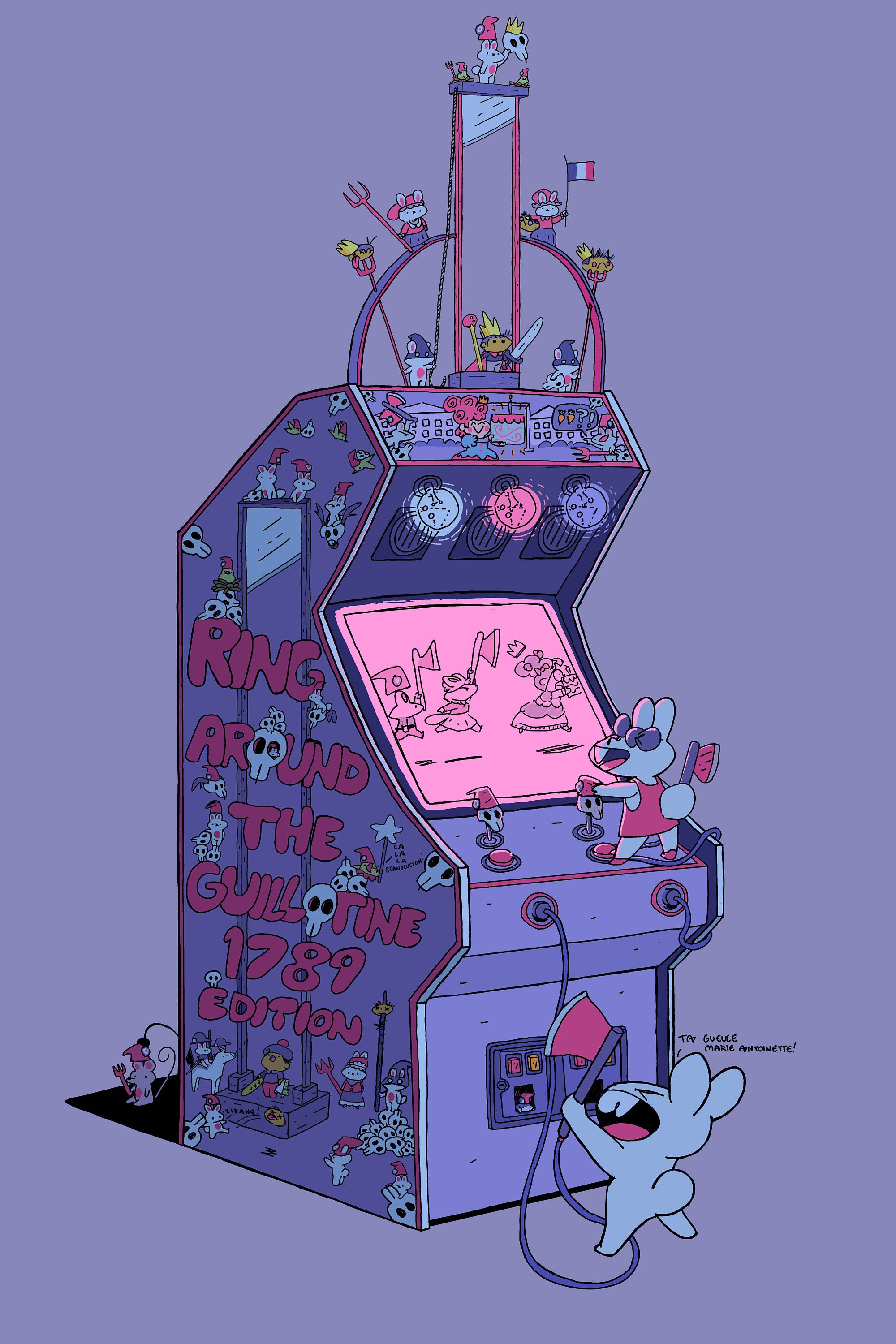 Bunny Apocalypse Arcade Game Art Print | Etsy