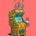 Bunny Apocalypse Arcade Game Art Print - Etsy