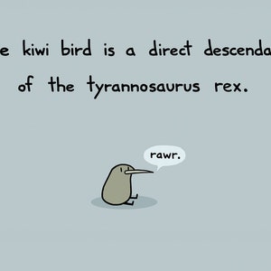 Kiwi Rex Greeting Card