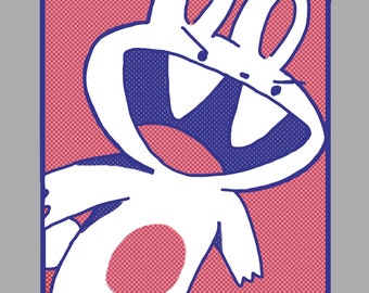 Bunny Apocalypse Arcade Game Art Print | Etsy