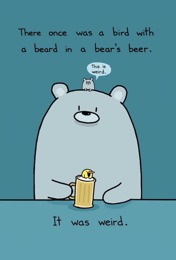 Bilderesultat for bear beer beard bird
