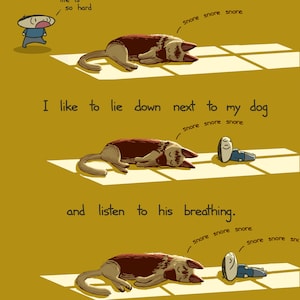 Dog Therapy Greeting Card