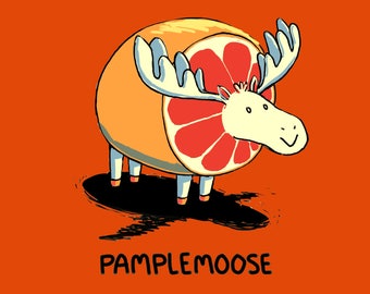 Pamplemoose French Food Animal Pun 8.5x11 Art Print