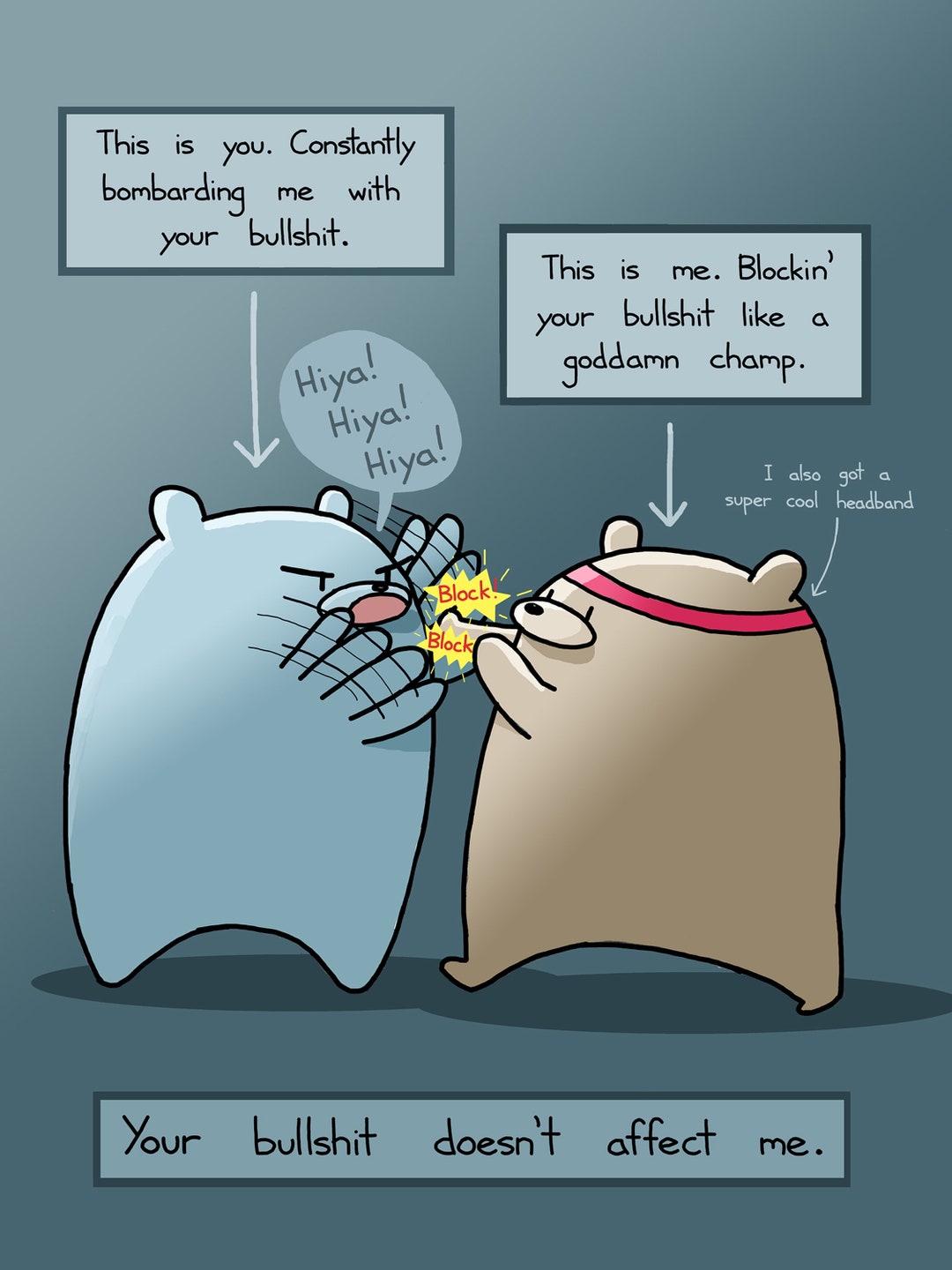 Remove That Bs Blocking Your BS Greeting Card - Etsy