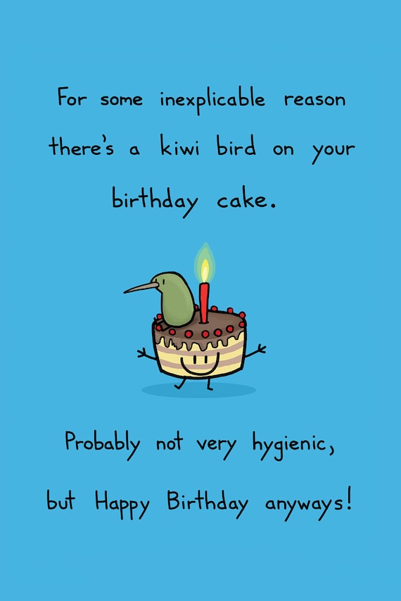 Joyeux Anniversaire Kiwi Sur Votre Carte De Voeux Gateau Etsy Joyeux Anniversaire Kiwi Sur Votre Carte De Voeux Gateau Etsy