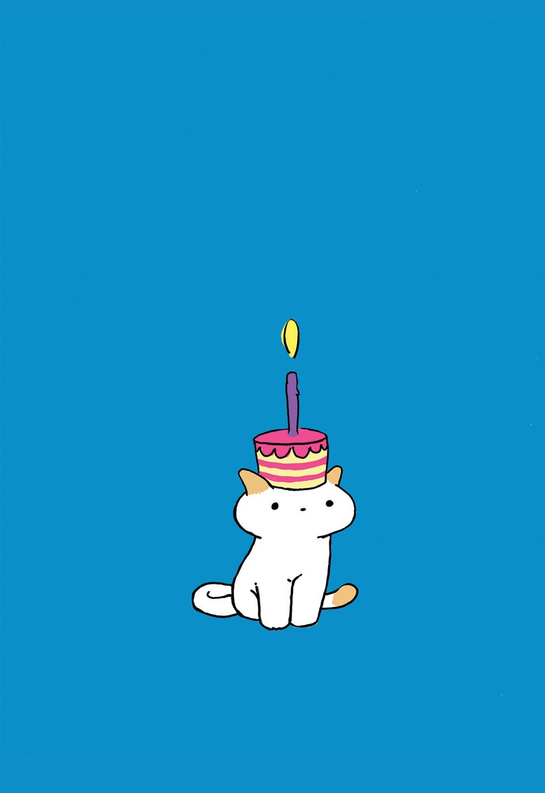 Little Cat Birthday Card image 1