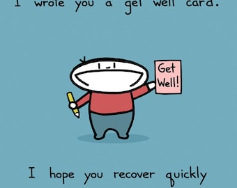 Get Well Greeting Card