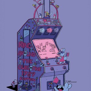 Ring Around The Guillotine 1789 Edition Arcade Game Carte de vœux