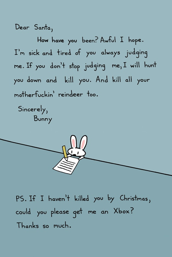 Bunny Slope Holiday Card Bunny Slope Holiday Card