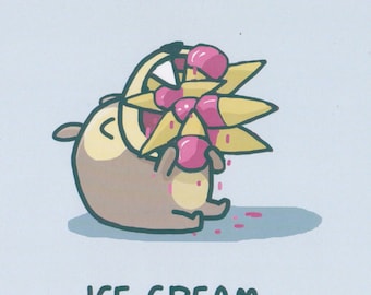 I'm An Ice Cream Monster Greeting Card